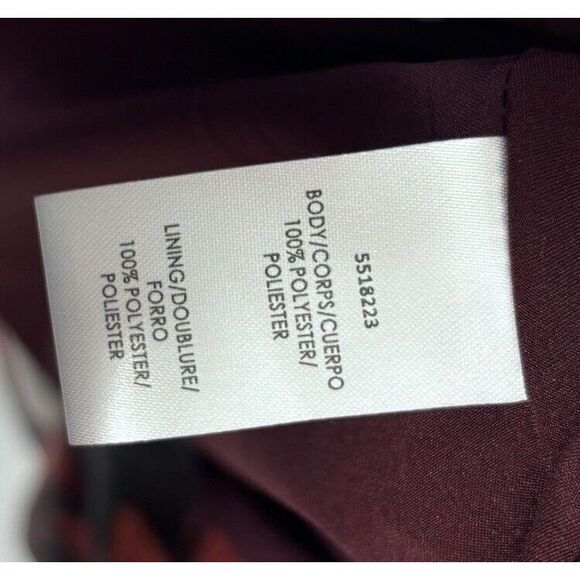 Kay Unger Iris Oxblood Multi Floral One-Shoulder Handkerchief Hem Midi Size 6 - Picture 12 of 13